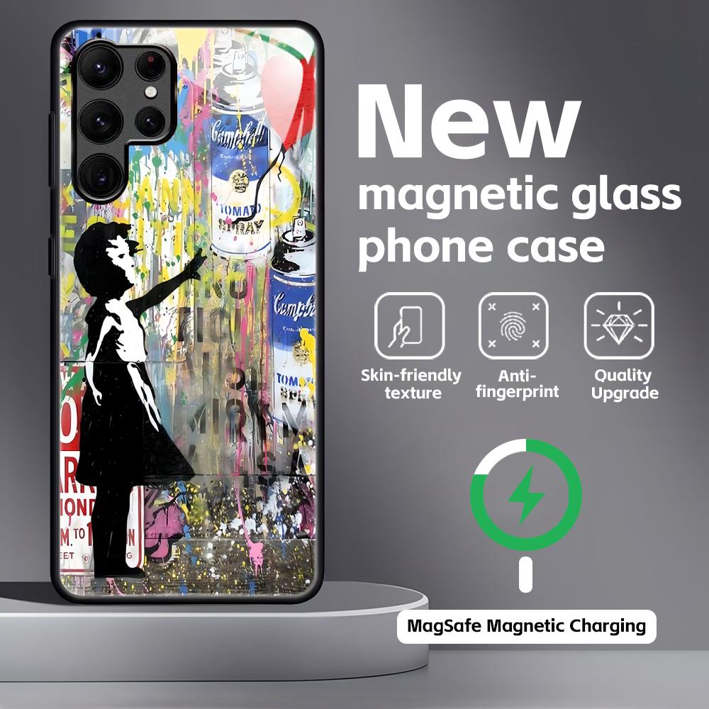 Banksy Graffiti Art Phone Case For Samsung S26 S25 S24 S23 S22 S21 Plus Ultra Note20 Glass Magnetic Case Galaxy S21+ 5G
Banksy Graffiti Art Phone Case For Samsung S26 S25 S24 S23 S22 S21 Plus Ultra Note20 Glass Magnetic Case Galaxy S21+ 5G