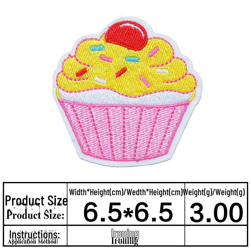 Cartoon Ice Cream Cake Embroidery Patch for Children s Clothing - Adhesive Back for Hole Decoration
Cartoon Ice Cream Cake Embroidery Patch for Children s Clothing - Adhesive Back for Hole Decoration