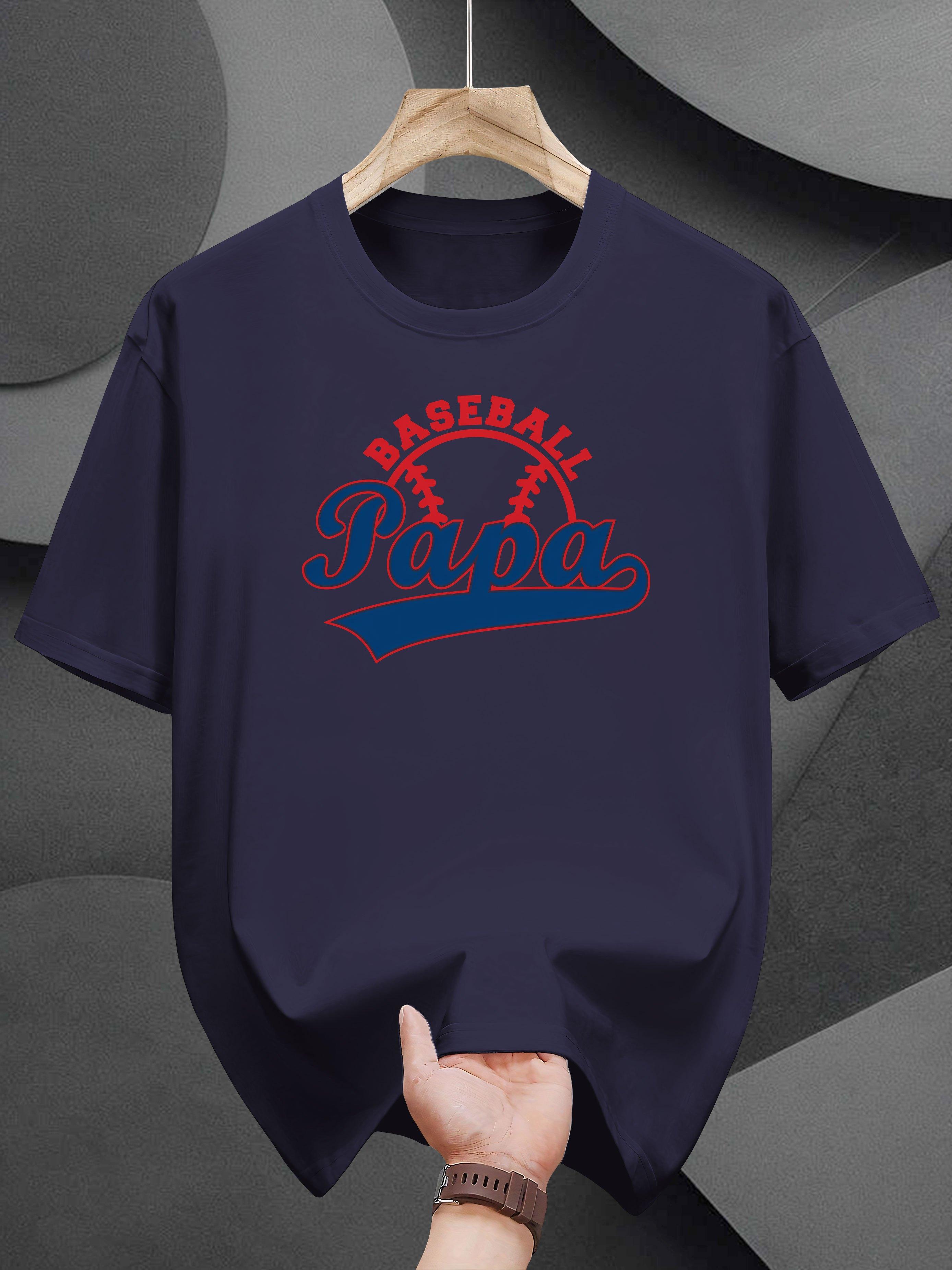Baseball Papa Graphic Print T-shirt - Casual Short Sleeve Round Neck Summer Tee XXXXL
Baseball Papa Graphic Print T-shirt - Casual Short Sleeve Round Neck Summer Tee XXXXL
