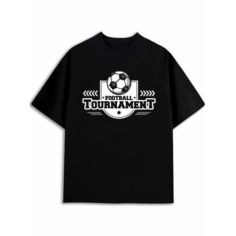European sizes Football Tournament Tee Men S Crew Neck T-Shirts Black Top Graphic Perfect for Summer Outdoor Activities And Leisure Wear Summer S чёрный
European sizes Football Tournament Tee Men S Crew Neck T-Shirts Black Top Graphic Perfect for Summer Outdoor Activities And Leisure Wear Summer S чёрный