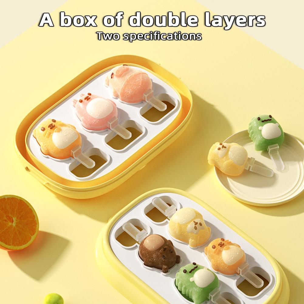 Homemade Ice Cream Mold With Lid Quickly DIY Popsicle Ice Cream Tray For Children Adults Double Beige
Homemade Ice Cream Mold With Lid Quickly DIY Popsicle Ice Cream Tray For Children Adults Double Beige