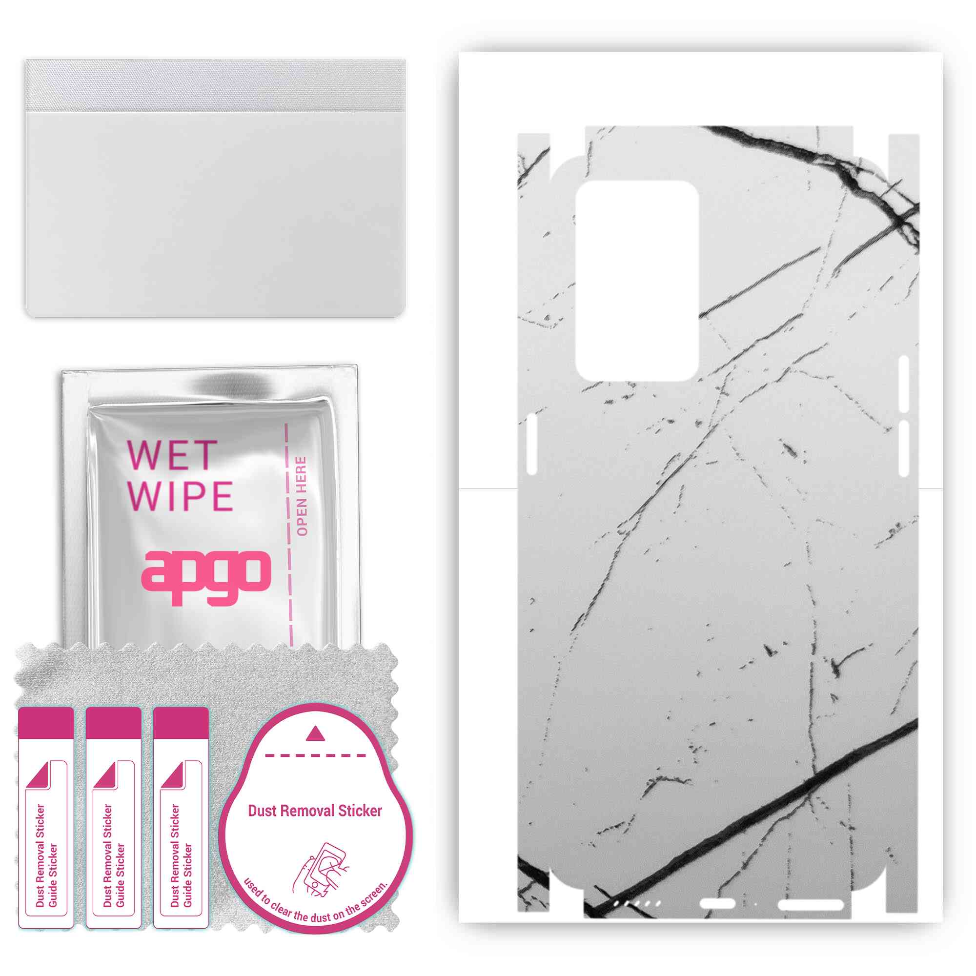 apgo Protective Skin Sticker for the back+sides compatible with Oppo Reno7 PRO, Full Wrap Film, Foil, Vinyl - Pattern White Marble
apgo Protective Skin Sticker for the back+sides compatible with Oppo Reno7 PRO, Full Wrap Film, Foil, Vinyl - Pattern White Marble