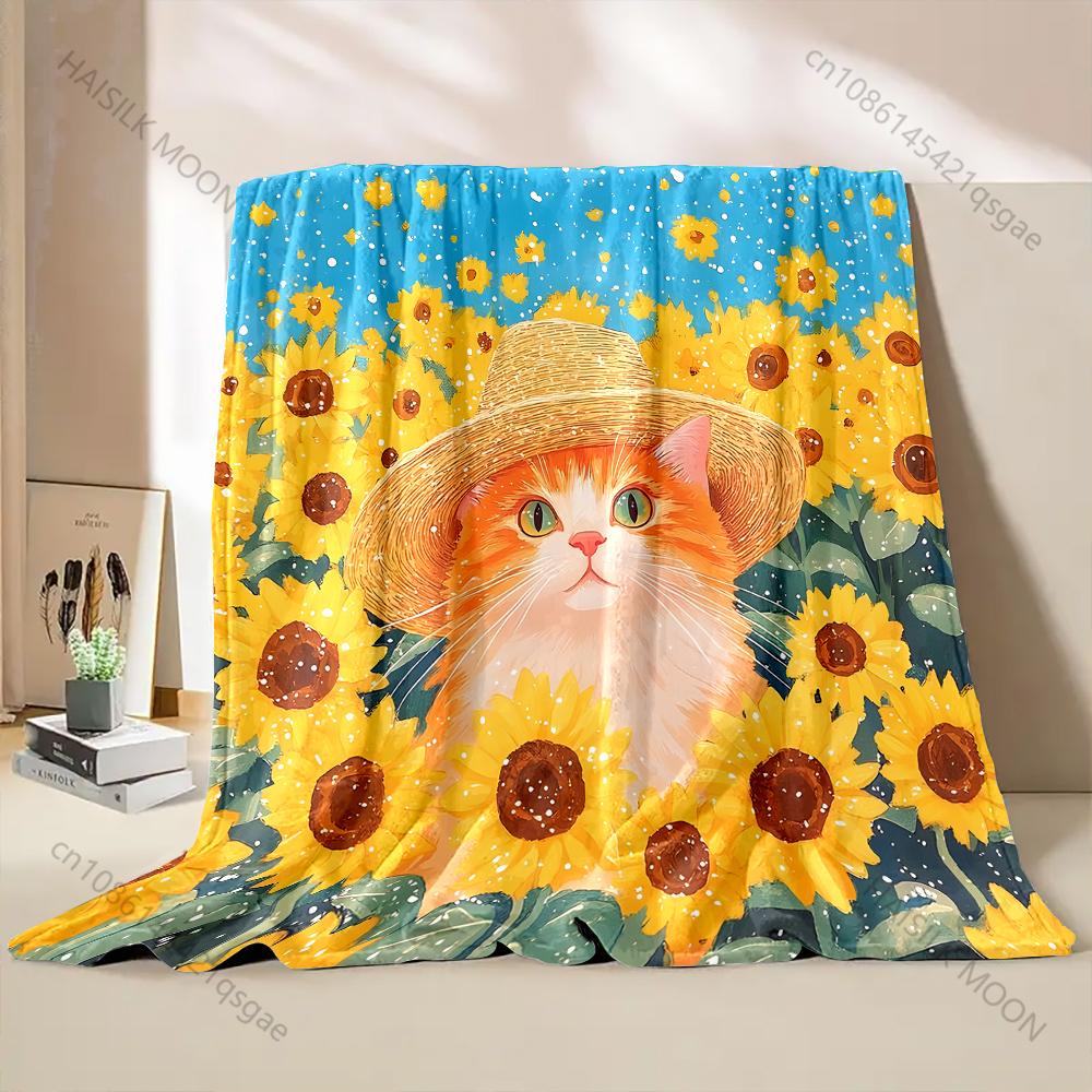 1PC Cat and Sunflower Flowers Print Blanket 4 Season Soft Fluffy Throw Kids Adult Quilt Sofa Throw Blanket Travel Camping 75x90cm
1PC Cat and Sunflower Flowers Print Blanket 4 Season Soft Fluffy Throw Kids Adult Quilt Sofa Throw Blanket Travel Camping 75x90cm