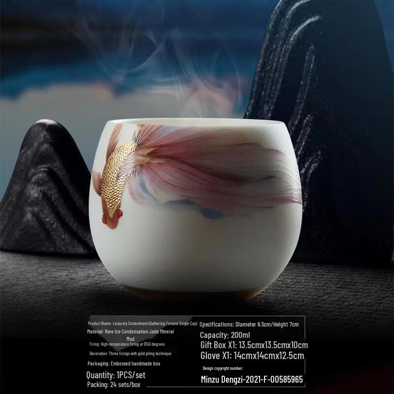 Ice Jade Porcelain Teacup - Gathering Happiness Series
Ice Jade Porcelain Teacup - Gathering Happiness Series