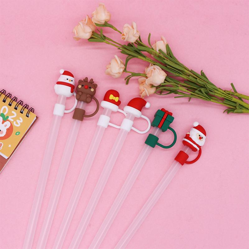6pcs Christmas Straw Cover Cap Santa Snowman Elk Silicone Straws Topper Dustproof Decor Drinking Dust Cap Xmas Party Accessories
6pcs Christmas Straw Cover Cap Santa Snowman Elk Silicone Straws Topper Dustproof Decor Drinking Dust Cap Xmas Party Accessories