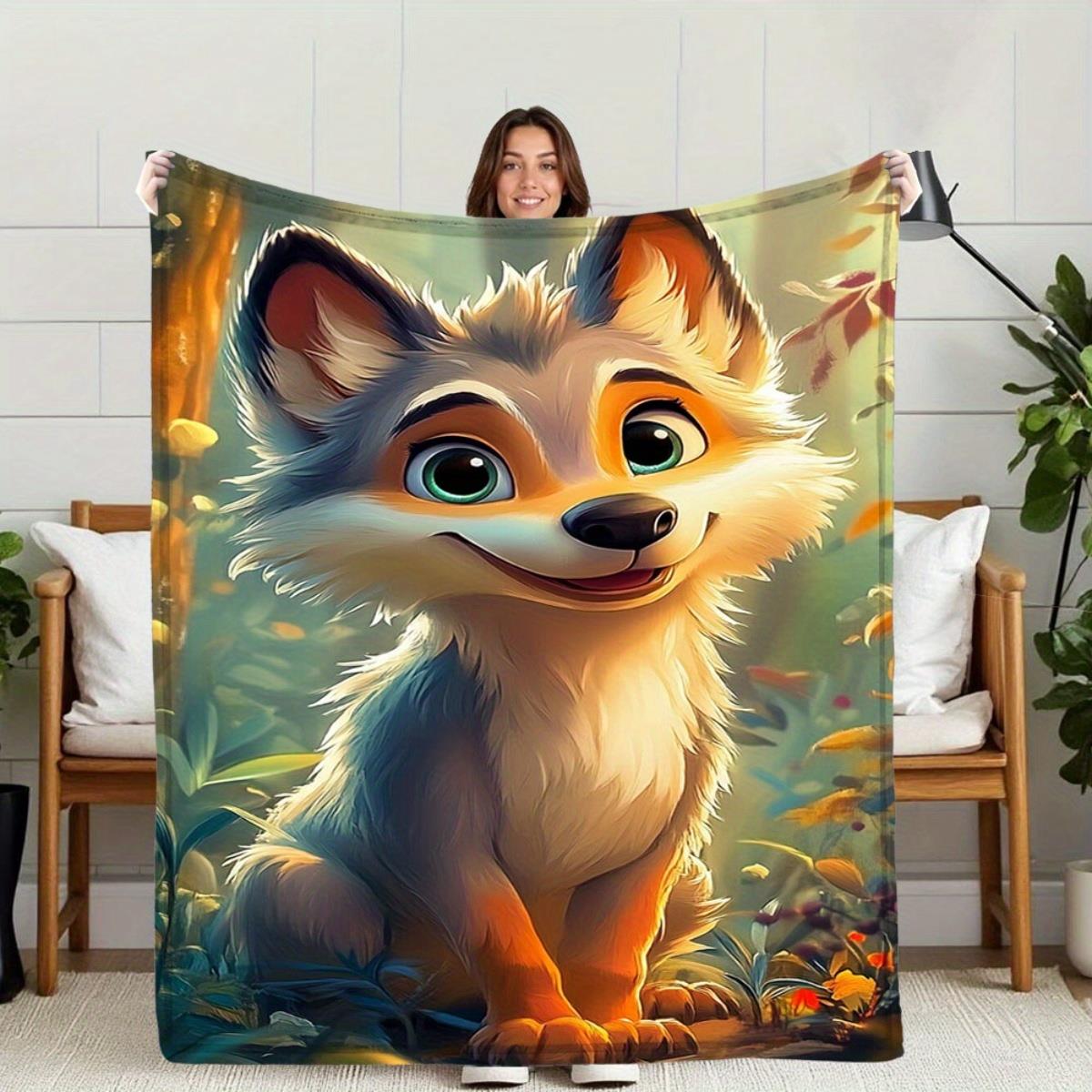 Cute fox and autumn leaf patterns Flannel printed blanket suitable for all seasons suitable living room office sofa and travel 75x100cm (30x40inch)
Cute fox and autumn leaf patterns Flannel printed blanket suitable for all seasons suitable living room office sofa and travel 75x100cm (30x40inch)