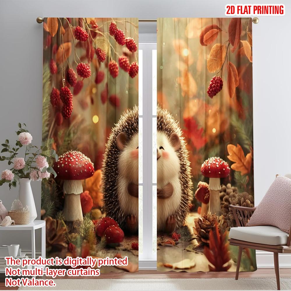 2pcs,2D plane printing Contemporary Curtains Happy Hedgehog Versatile Durable Polyester (without rod) Holiday Perfect for Season 52.50×116.00 CM 2pcs
2pcs,2D plane printing Contemporary Curtains Happy Hedgehog Versatile Durable Polyester (without rod) Holiday Perfect for Season 52.50×116.00 CM 2pcs
