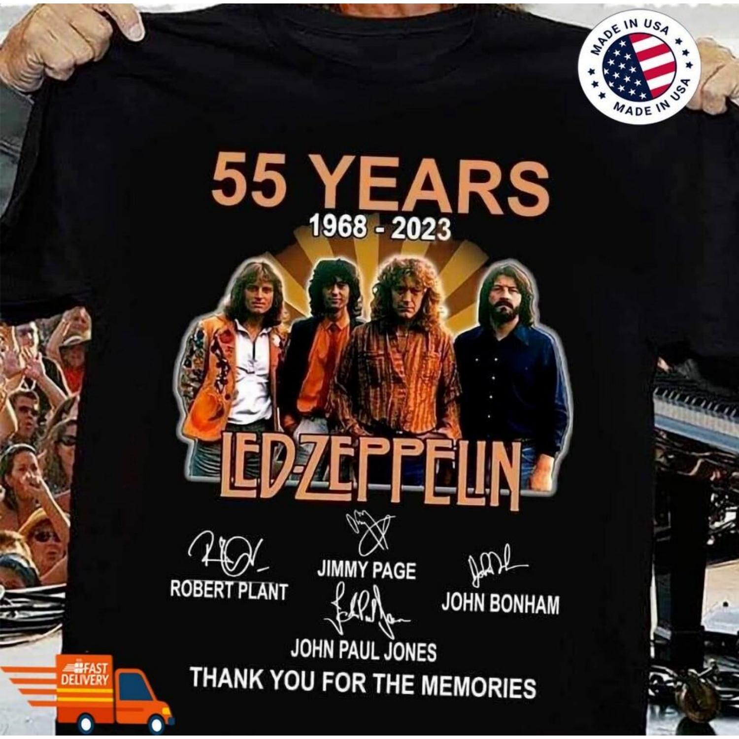 SALE Led Zeppelin 55 Years 1968-2023 Thank You for the Memories Shirt S-4xl Unisex T-Shirt XXXXXL чорний
SALE Led Zeppelin 55 Years 1968-2023 Thank You for the Memories Shirt S-4xl Unisex T-Shirt XXXXXL чорний