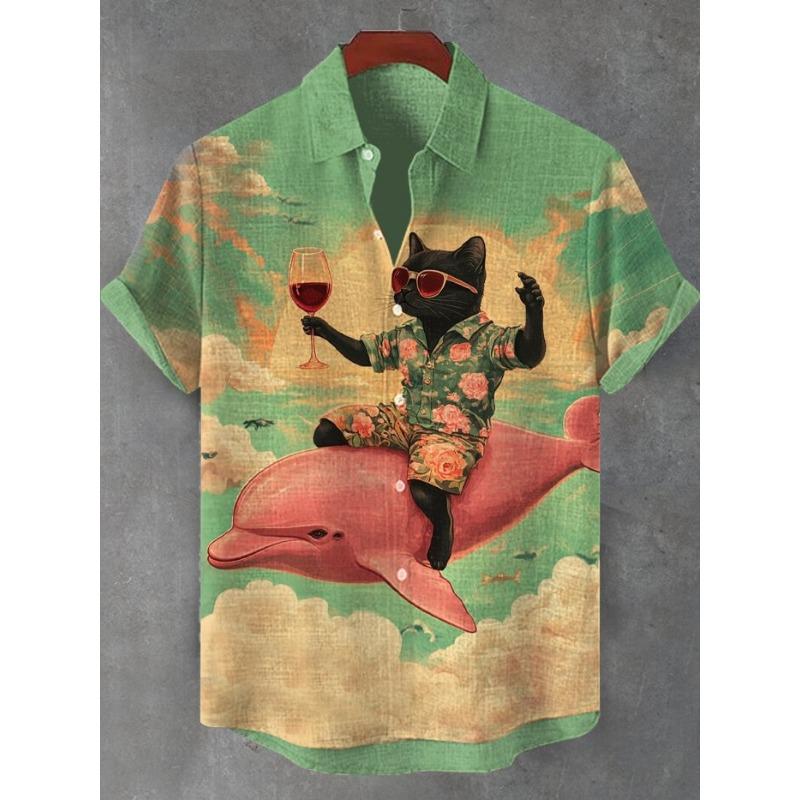 Men s Cat Drinking Beer Shirts Hawaiian Shirts Summer Men Women Short Sleeve Blouse Casual Vacation Beach Y2k Top 5XL
Men s Cat Drinking Beer Shirts Hawaiian Shirts Summer Men Women Short Sleeve Blouse Casual Vacation Beach Y2k Top 5XL