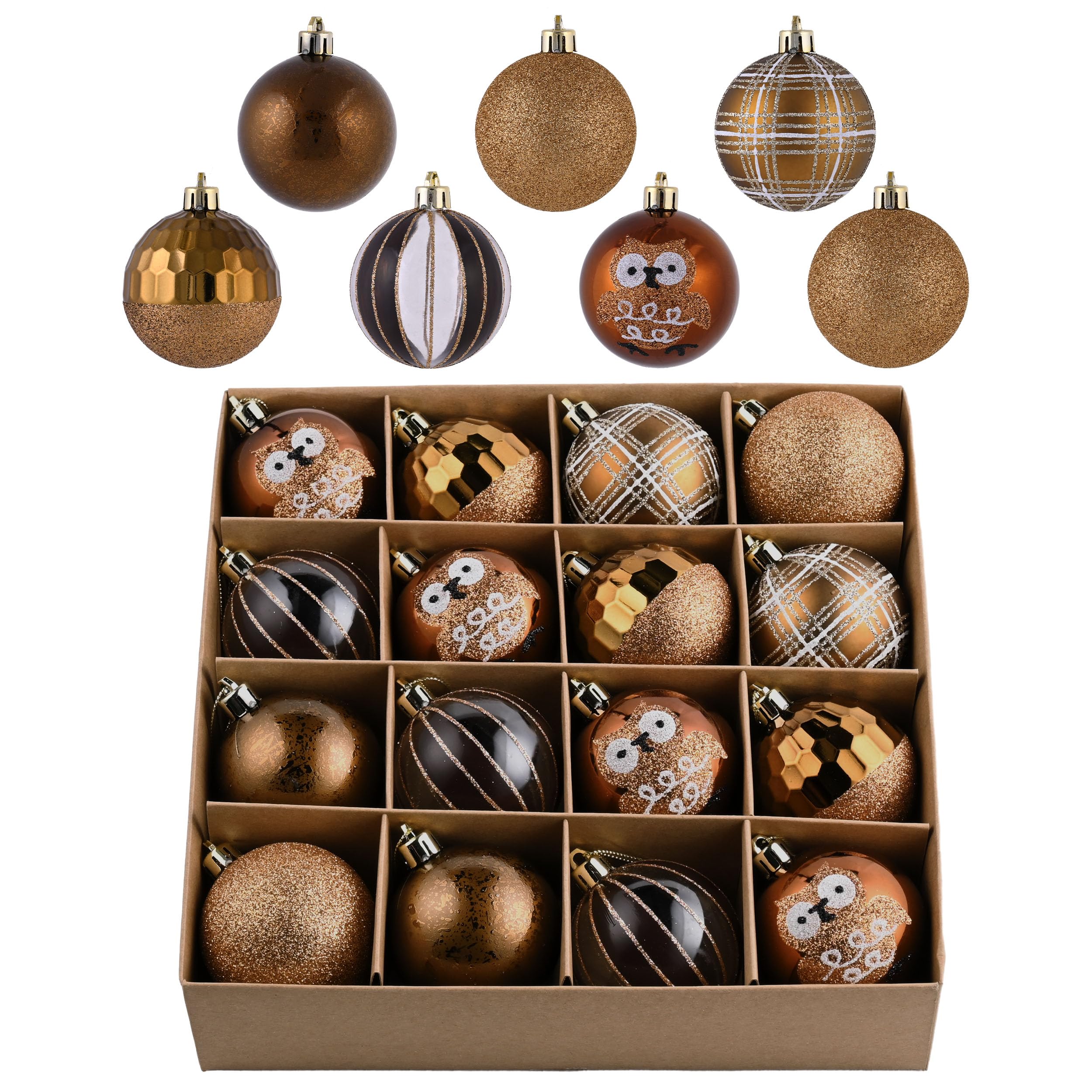 Valery Madelyn Christmas Pack of Forest Copper Cute Christmas Christmas Tree Stylish European and Nordic Home Decor Ornaments, 6cm, 16, Gold,
Valery Madelyn Christmas Pack of Forest Copper Cute Christmas Christmas Tree Stylish European and Nordic Home Decor Ornaments, 6cm, 16, Gold,