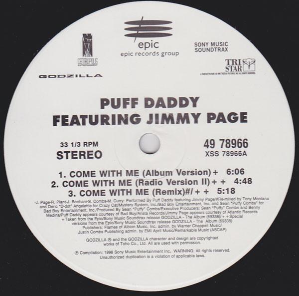 12-дюймовая пластинка PUFF DADDY, JIMMY PAGE - Come With Me 4978966 Epic, Sony Musi 1998 США рэп и хип-хоп/R&B б/у
12-дюймовая пластинка PUFF DADDY, JIMMY PAGE - Come With Me 4978966 Epic, Sony Musi 1998 США рэп и хип-хоп/R&B б/у