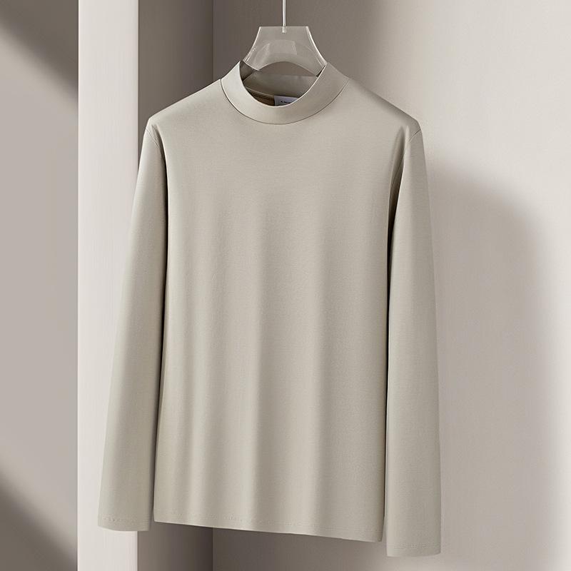Men s High-End Lyocell Mercerized Cotton Solid Color Long Sleeve T-Shirt with Anti-static, Skin-friendly Half-high Neck for Autumn and Spring. 2XL
Men s High-End Lyocell Mercerized Cotton Solid Color Long Sleeve T-Shirt with Anti-static, Skin-friendly Half-high Neck for Autumn and Spring. 2XL