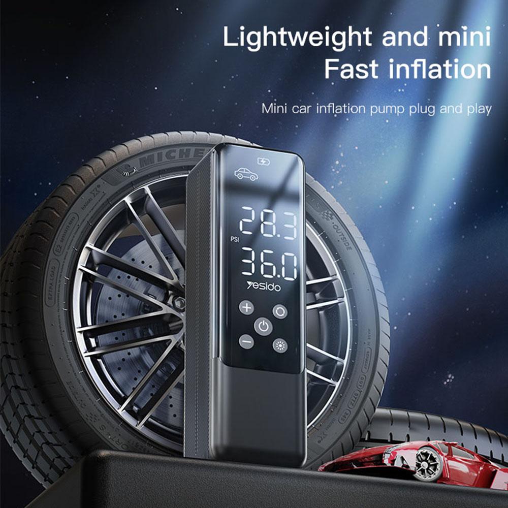 YESIDO VC05 Digital Display Fast Inflator with LED Light 20 Cylinder Air Pump for Car Motorcycle Bike Ball Type A
YESIDO VC05 Digital Display Fast Inflator with LED Light 20 Cylinder Air Pump for Car Motorcycle Bike Ball Type A