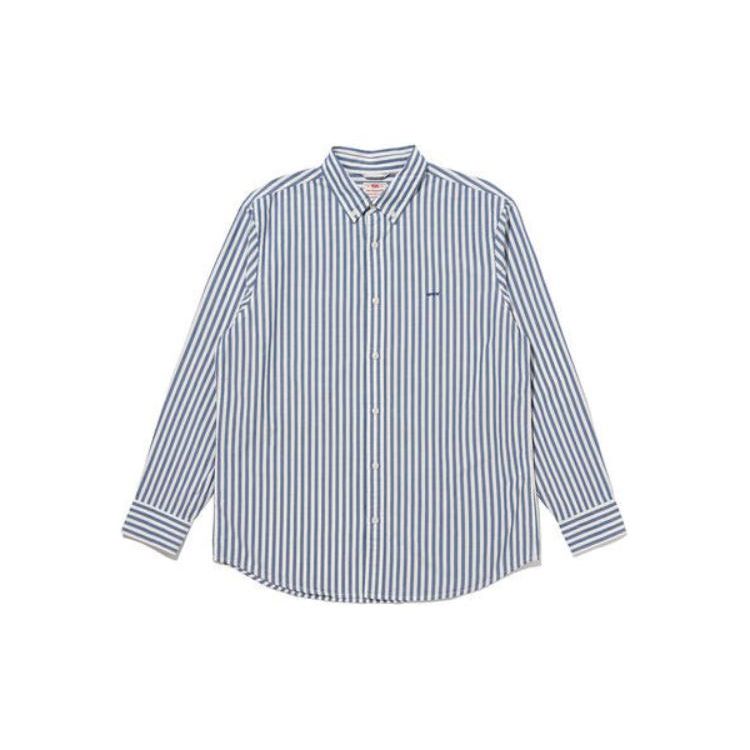 Рубашка мужская Levis в полоску с заостренным воротником, однобортная, с длинным рукавом, синяя A7210-0007 M
Рубашка мужская Levis в полоску с заостренным воротником, однобортная, с длинным рукавом, синяя A7210-0007 M