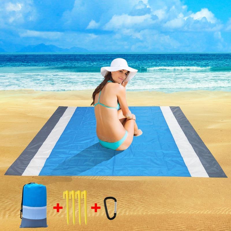 Folding Sandproof Beach Blanket Waterproof Beach Mat Portable Lightweight Picnic Blanket Camping Mat for Travel Hiking Sports
Folding Sandproof Beach Blanket Waterproof Beach Mat Portable Lightweight Picnic Blanket Camping Mat for Travel Hiking Sports