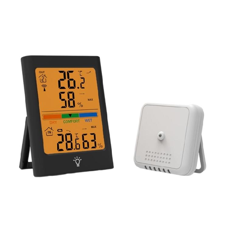 Indoor Outdoor Thermometer Hygrometer Wireless Weather Station Temp Humidity чорний
Indoor Outdoor Thermometer Hygrometer Wireless Weather Station Temp Humidity чорний