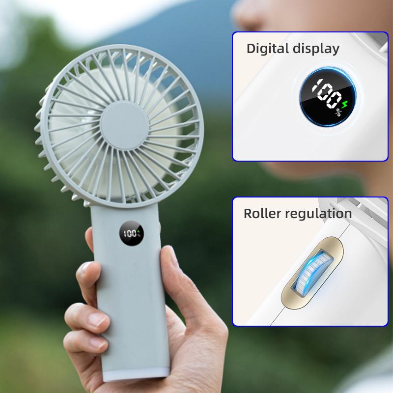 100-Speed Handheld High-Speed Fan USB Student Outdoor Rechargeable Portable LED Display Night Light Big Wind Power Small Fan білий
100-Speed Handheld High-Speed Fan USB Student Outdoor Rechargeable Portable LED Display Night Light Big Wind Power Small Fan білий