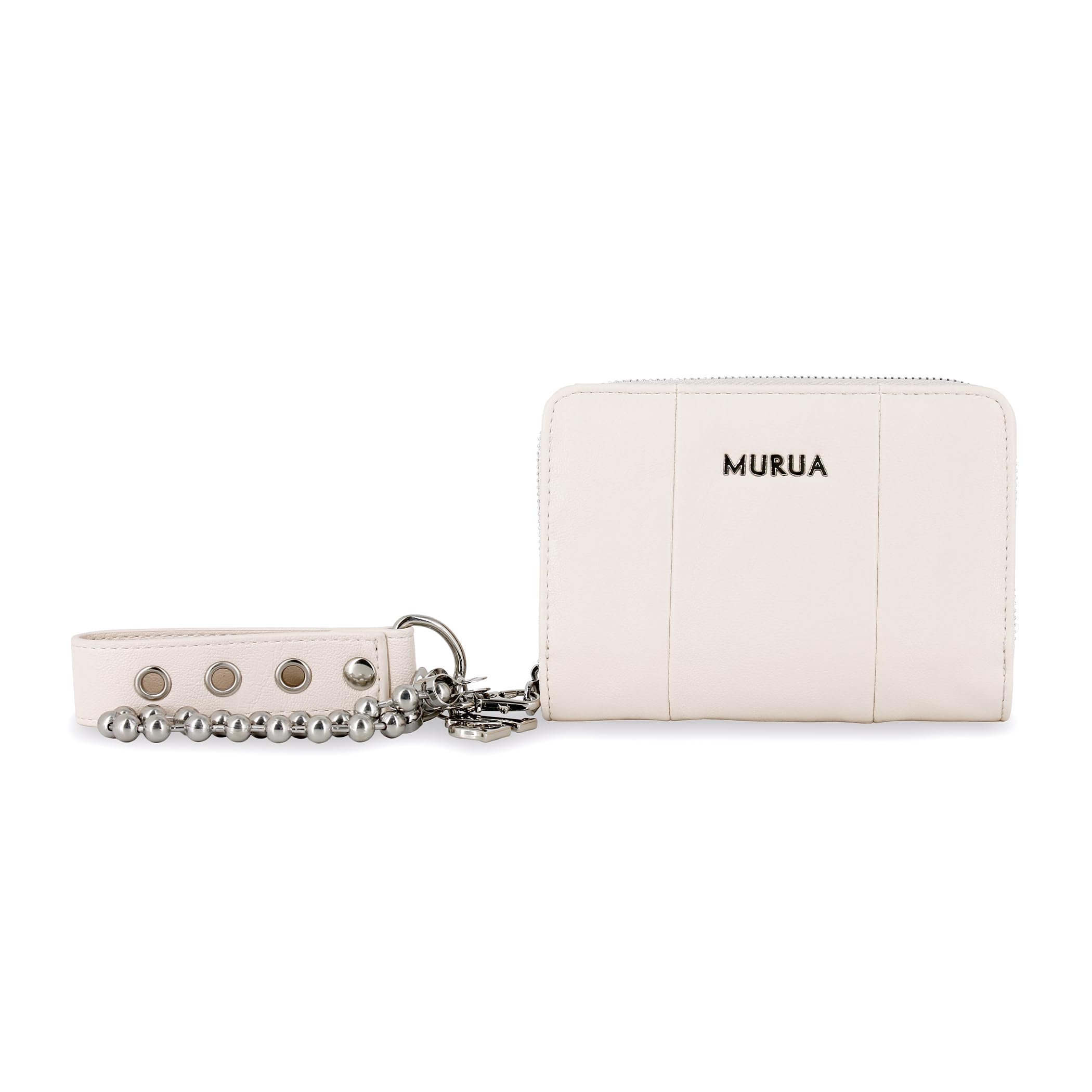 Murua Bifold Wallet with Belt Free Size MR-W1402 Zip-Around Charm, Ivory, слонова кістка
Murua Bifold Wallet with Belt Free Size MR-W1402 Zip-Around Charm, Ivory, слонова кістка