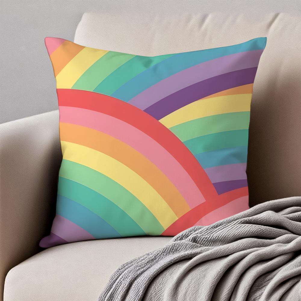 Halfcircle fanshaped rainbow patterns Fashion Cushion Cover Pillowcase Antidustmite Invisible Zipper Short Plush Sofa Cushion 40x40cm
Halfcircle fanshaped rainbow patterns Fashion Cushion Cover Pillowcase Antidustmite Invisible Zipper Short Plush Sofa Cushion 40x40cm