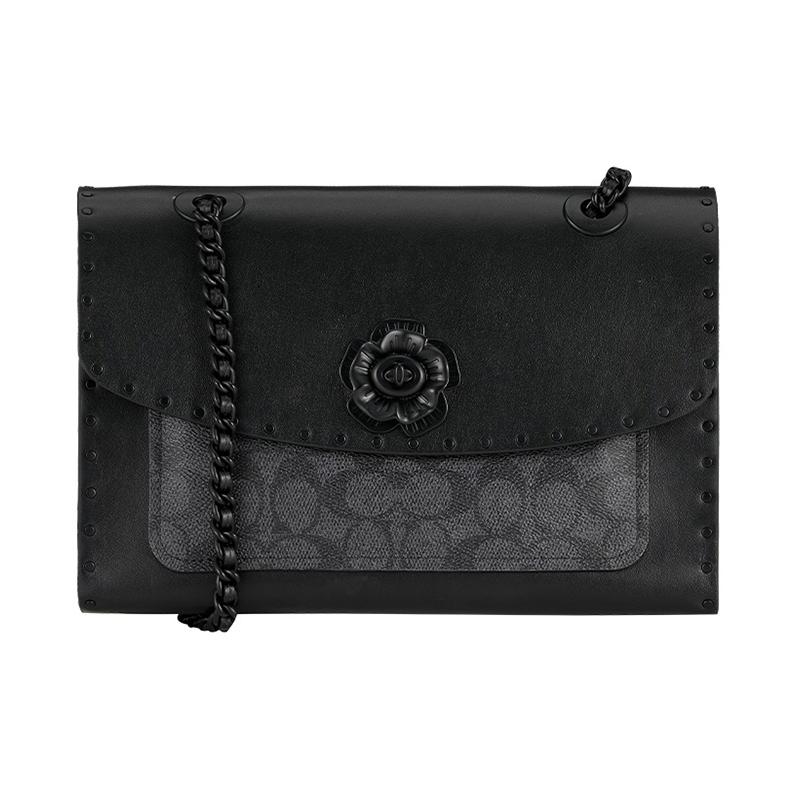 COACH Parker 26 Camellia Presbyopia Removable and Adjustable Shoulder Strap Canvas with Leather Crossbody Bag Medium Women s Black/Charcoal Gray чорний
COACH Parker 26 Camellia Presbyopia Removable and Adjustable Shoulder Strap Canvas with Leather Crossbody Bag Medium Women s Black/Charcoal Gray чорний