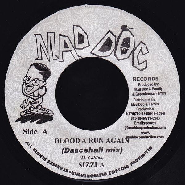 7inch Record SIZZLA Blood A Run Again NONE Mad Doc Records Jamaica Reggae Ska Dub Used
7inch Record SIZZLA Blood A Run Again NONE Mad Doc Records Jamaica Reggae Ska Dub Used