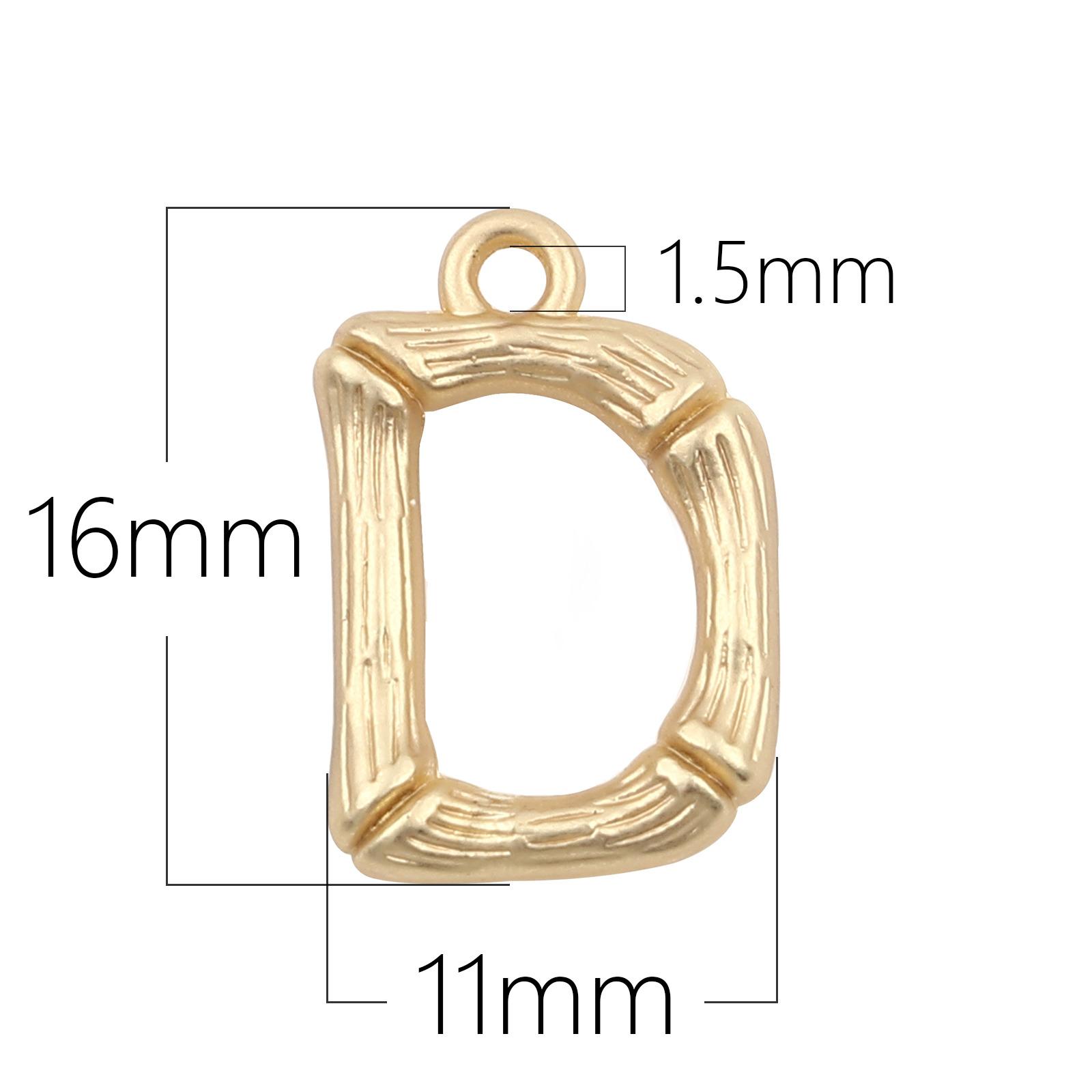 10 PCs Zinc Alloy Alphabet Charms A-Z Letter Matt Gold Color Pendants Bamboo Shape Metal 26 Capital Charm Fit Jewelry Crafts
10 PCs Zinc Alloy Alphabet Charms A-Z Letter Matt Gold Color Pendants Bamboo Shape Metal 26 Capital Charm Fit Jewelry Crafts