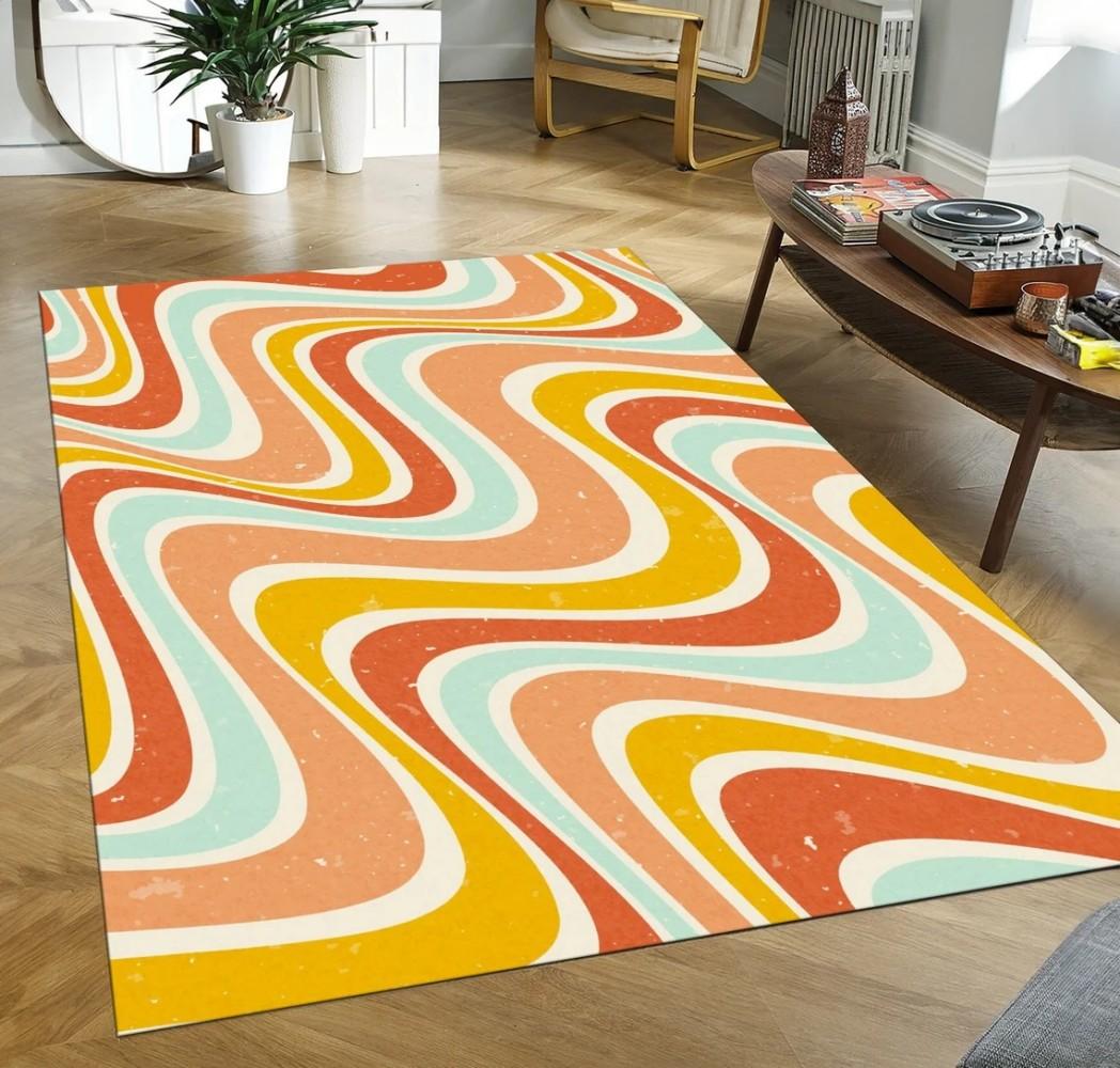 Retro Psychedelic Rug Trippy Carpet Anti-slip Washable for Living Room Bedroom Kitchen Bathroom Floor Mat Groovy Design 40X60cm-16x24in
Retro Psychedelic Rug Trippy Carpet Anti-slip Washable for Living Room Bedroom Kitchen Bathroom Floor Mat Groovy Design 40X60cm-16x24in