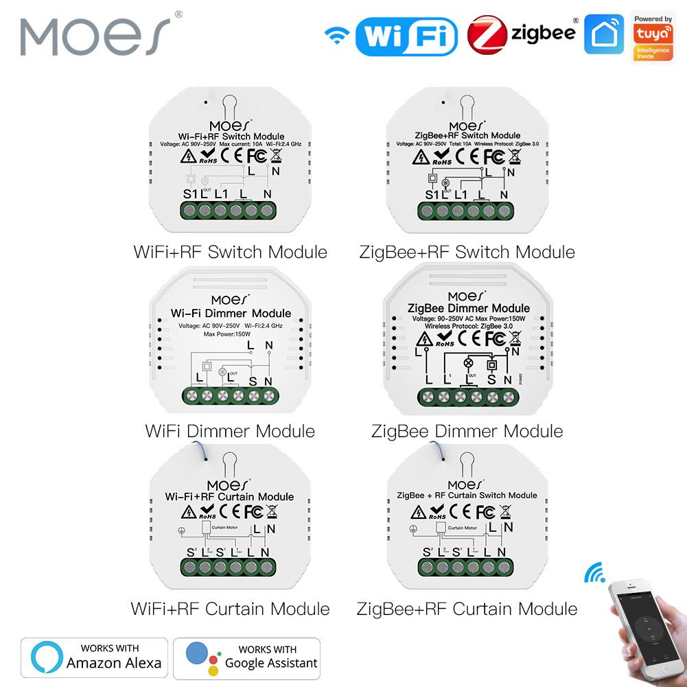 Модуль умного переключателя Moes ZigBee Wi-Fi, диммер, переключатель штор, приложение Smart Life, дистанционное управление, Alexa Google Home Voice
Модуль умного переключателя Moes ZigBee Wi-Fi, диммер, переключатель штор, приложение Smart Life, дистанционное управление, Alexa Google Home Voice