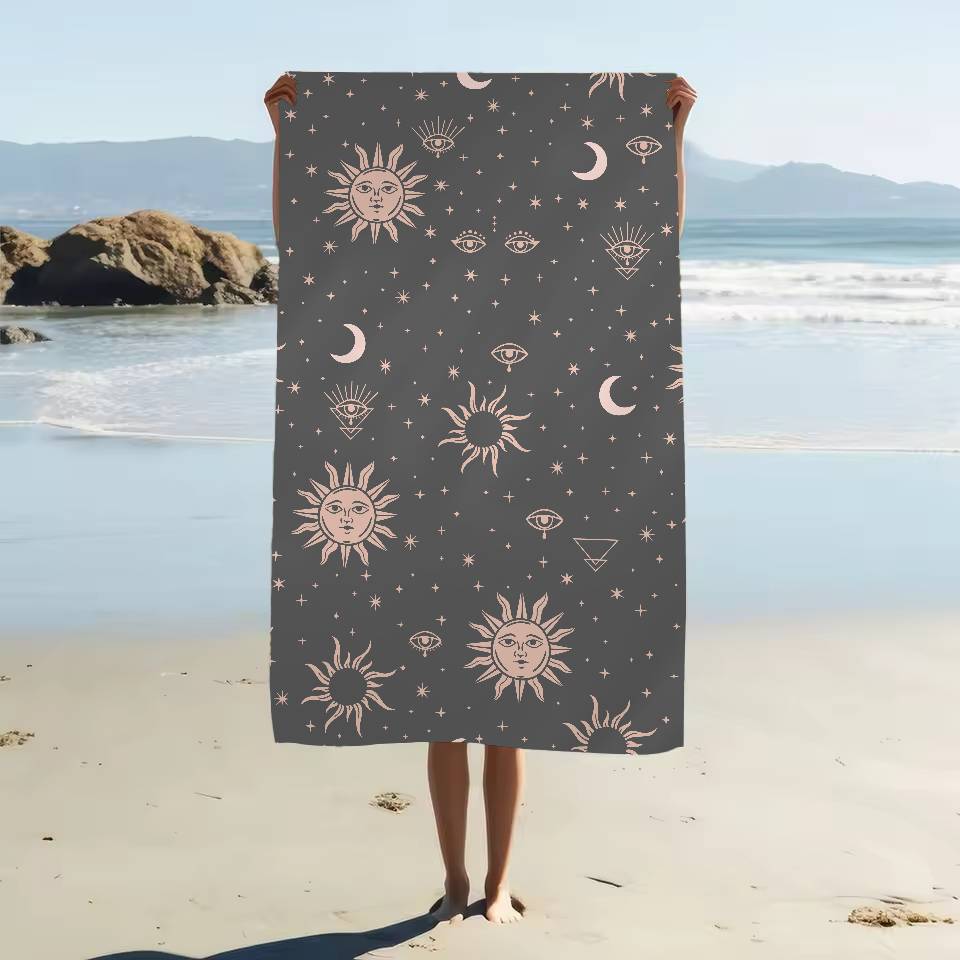 Sun And Moon Prints Anime Beach Swimming Towel Soft Absorbent Washcloth Children s Gifts For Kids Travel Camping Gym W40*H60(CM)
Sun And Moon Prints Anime Beach Swimming Towel Soft Absorbent Washcloth Children s Gifts For Kids Travel Camping Gym W40*H60(CM)