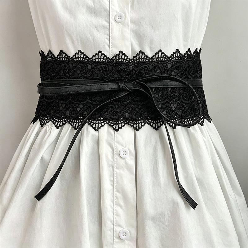 Vintage Boho Lace Bow Waist Belt Wide Scalloped Edge Decorative Lace Belt Wide Waist Seal For Dresses Skirts And Casual Outfits A2
Vintage Boho Lace Bow Waist Belt Wide Scalloped Edge Decorative Lace Belt Wide Waist Seal For Dresses Skirts And Casual Outfits A2