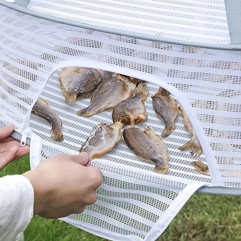 50x70CM 3 Layers Polyester+Steel Wire Hanging Mesh Net Dryer Foldable Food Clothes Drying Storage Pouch Type A
50x70CM 3 Layers Polyester+Steel Wire Hanging Mesh Net Dryer Foldable Food Clothes Drying Storage Pouch Type A