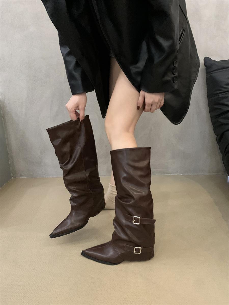Fashion Knee-high Square Heel Long Boots Winter Slip-on Ladies Shoes on Sale 2025 Spring Autumn Pointed Toe Low Heel Punk Women s Botas 39 коричневый
Fashion Knee-high Square Heel Long Boots Winter Slip-on Ladies Shoes on Sale 2025 Spring Autumn Pointed Toe Low Heel Punk Women s Botas 39 коричневый