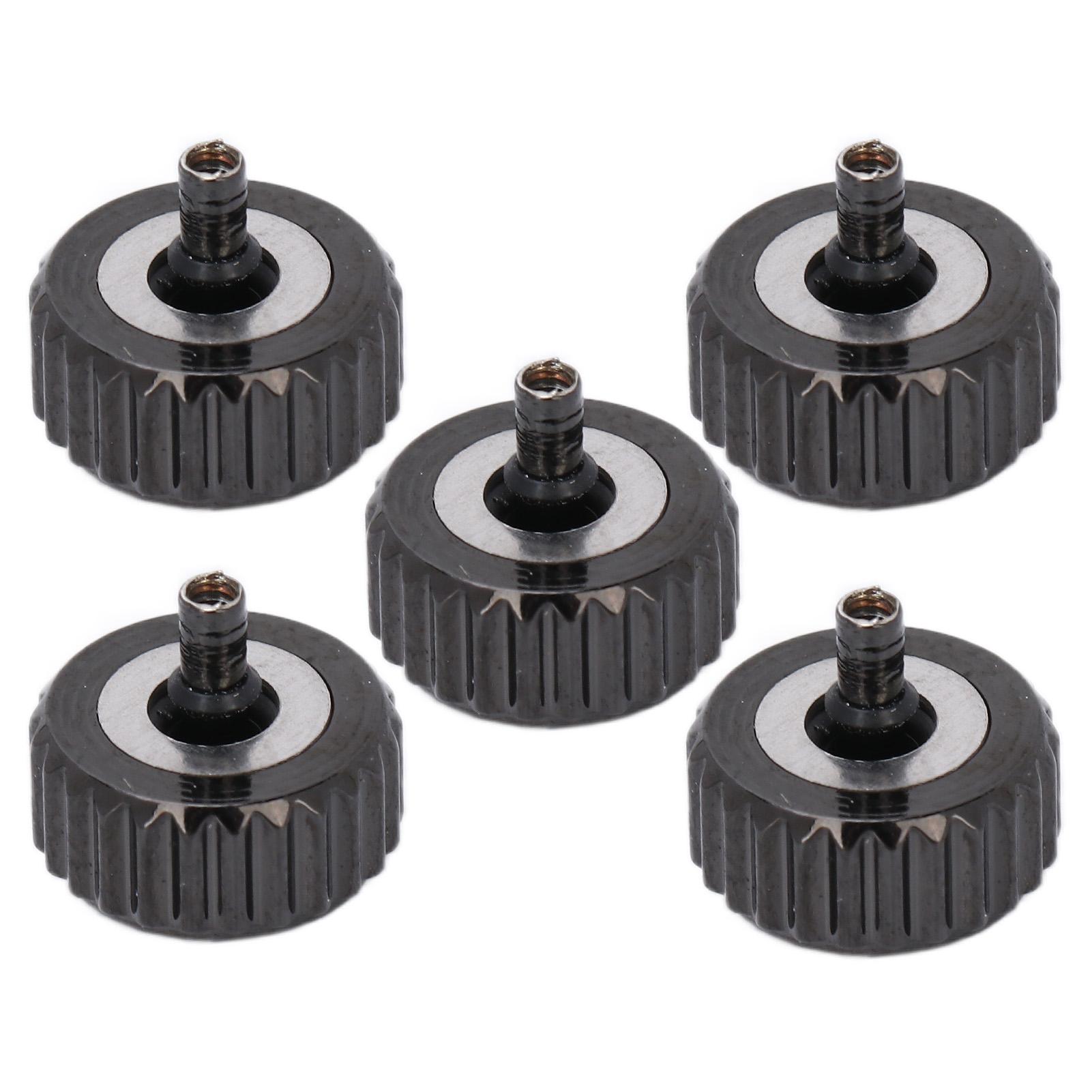 5pcs Watch Crown Spare Parts Black Steel Crown Watch Head Replacement Accessories for Quartz
5pcs Watch Crown Spare Parts Black Steel Crown Watch Head Replacement Accessories for Quartz