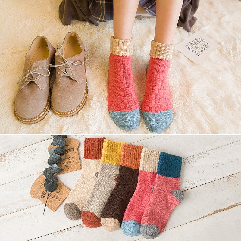 5 Pairs of Woolen Socks for Women In Winter, Thickened and Warm Mid-calf Socks, Autumn and Winter Style with Fleece Loop Socks, School Style 5 pairs
5 Pairs of Woolen Socks for Women In Winter, Thickened and Warm Mid-calf Socks, Autumn and Winter Style with Fleece Loop Socks, School Style 5 pairs