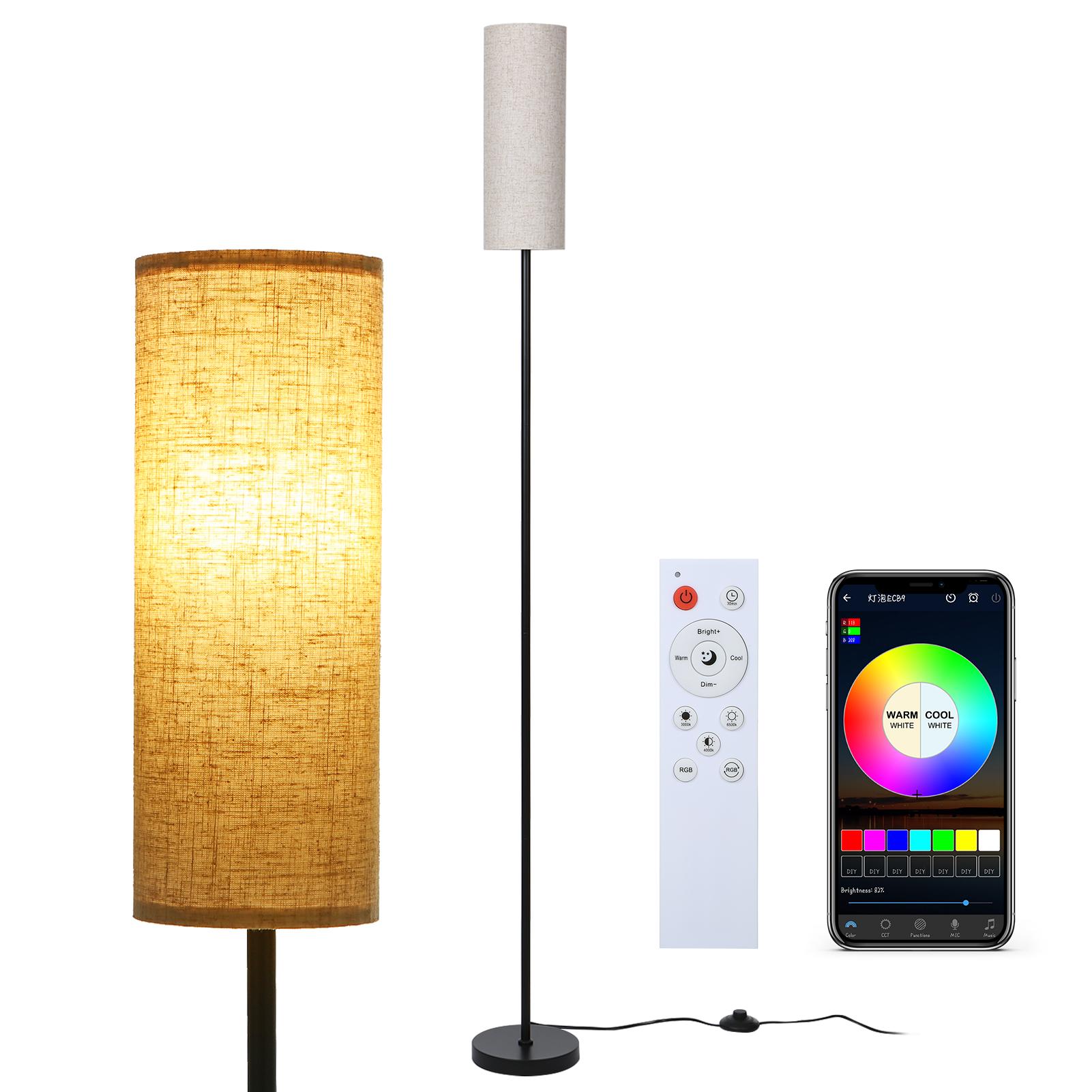 Neoglint AC220V-240V Торшер Напольный светильник со светодиодами RGB + CCT мощностью 10 Вт и контроллером BT
Neoglint AC220V-240V Торшер Напольный светильник со светодиодами RGB + CCT мощностью 10 Вт и контроллером BT