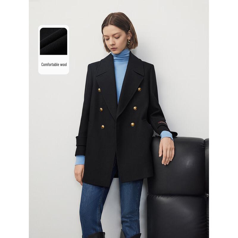 LANCY Пальто из смесовой шерсти с французским ретро-воротником S
LANCY Пальто из смесовой шерсти с французским ретро-воротником S