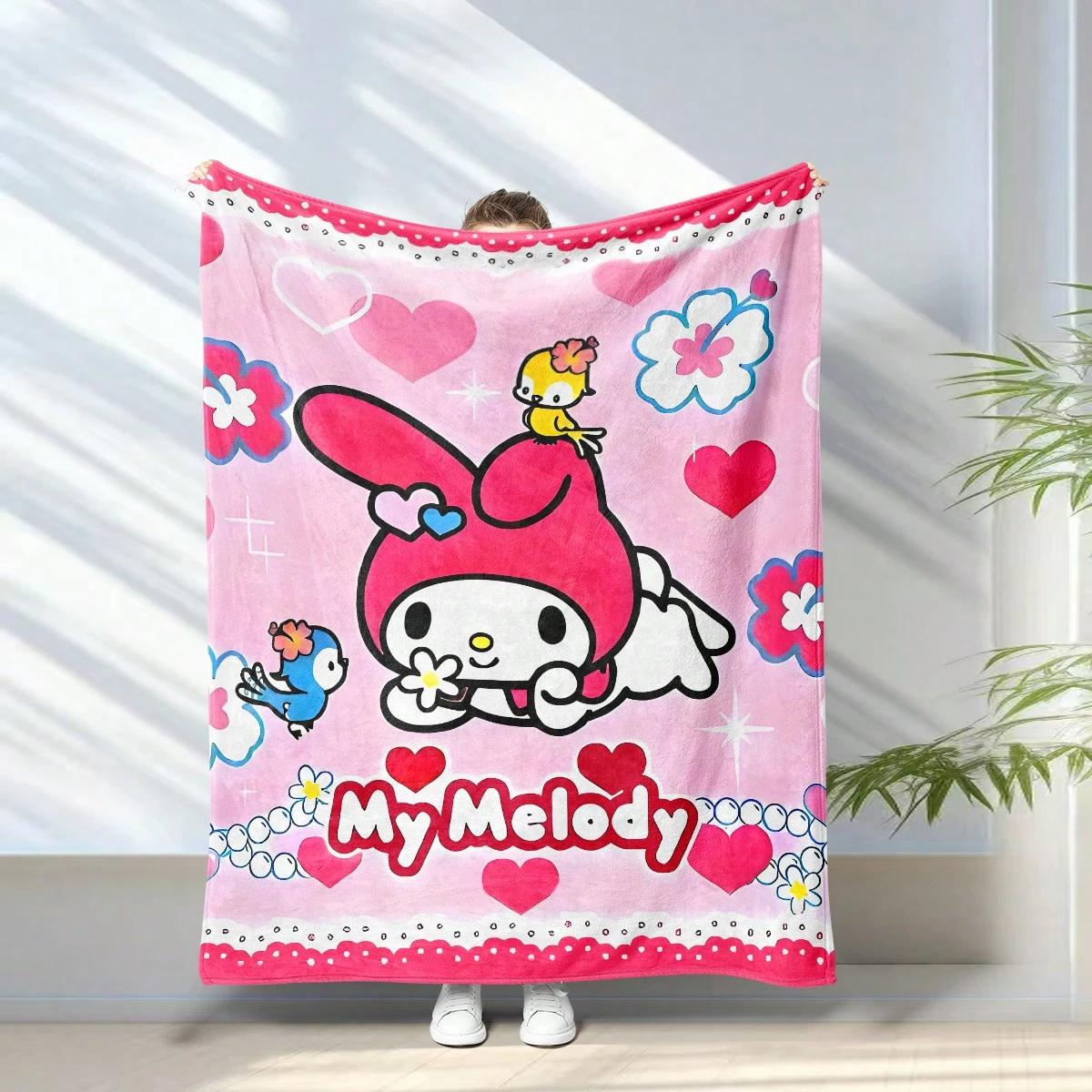 1pc Sanrio My Melody Flannel Blanket - 2D Single-Sided Print, Pink Heart Flower Pattern, Bedroom Living Room Camping Throw 75x90cm
1pc Sanrio My Melody Flannel Blanket - 2D Single-Sided Print, Pink Heart Flower Pattern, Bedroom Living Room Camping Throw 75x90cm