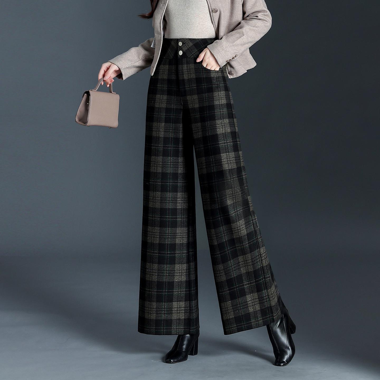 High-Waisted Wool Plaid Trousers - New 2025 Flattering Wide-Leg Pants for Autumn/Winter in Dopamine CC Style XL
High-Waisted Wool Plaid Trousers - New 2025 Flattering Wide-Leg Pants for Autumn/Winter in Dopamine CC Style XL