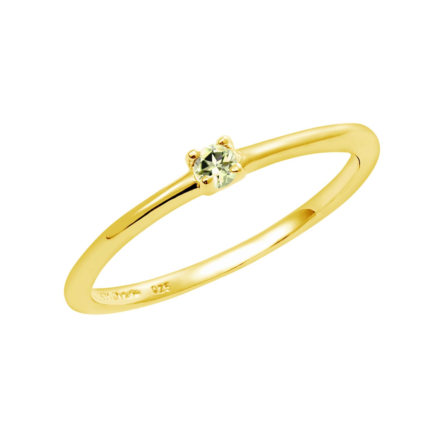Lala Christie Women s Pinky Ring in Silver 925 and Yellow Gold with Peridot Birthstone for August, Size 5
Lala Christie Women s Pinky Ring in Silver 925 and Yellow Gold with Peridot Birthstone for August, Size 5