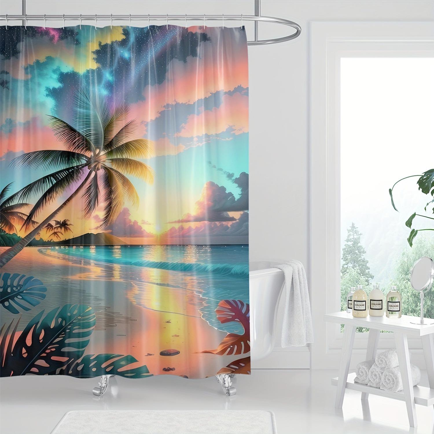 Sunset Beach Scenery Shower Curtain Washable Dirt-Resistant Shower Head Waterproof Polyester Bath Curtain For Home Decor W60H190(CM)-1 Pcs
Sunset Beach Scenery Shower Curtain Washable Dirt-Resistant Shower Head Waterproof Polyester Bath Curtain For Home Decor W60H190(CM)-1 Pcs