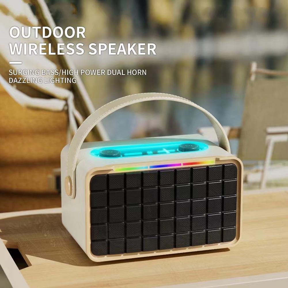 NR8801 Outdoor Wireless Speaker Portable TWS Bluetooth-compatible Subwoofer Support TF Card Black
NR8801 Outdoor Wireless Speaker Portable TWS Bluetooth-compatible Subwoofer Support TF Card Black