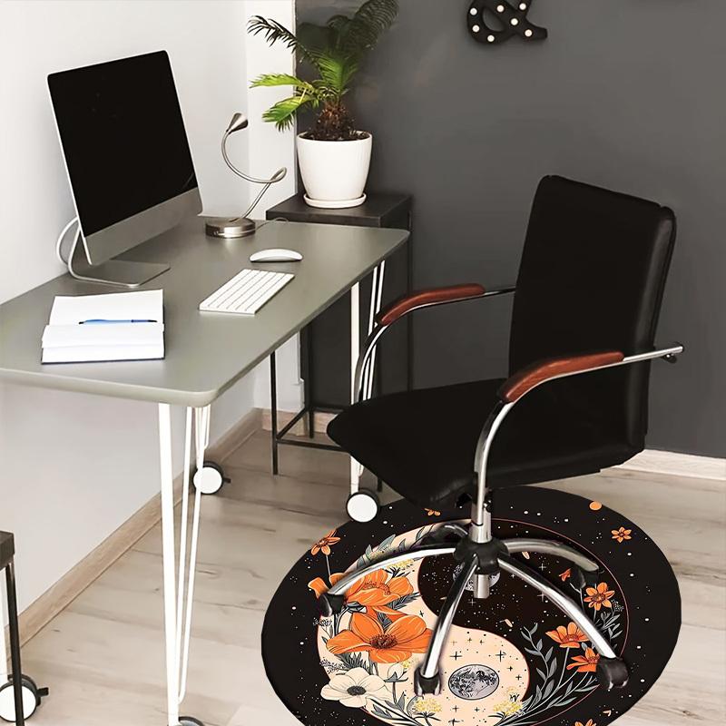 1pc Office Carpet Chair Mats Floral Yin Yang Space Artwork Perfect for Decorating Office Chairs, Living Rooms, Or Bedrooms.YDT219 80cm by 80cm
1pc Office Carpet Chair Mats Floral Yin Yang Space Artwork Perfect for Decorating Office Chairs, Living Rooms, Or Bedrooms.YDT219 80cm by 80cm