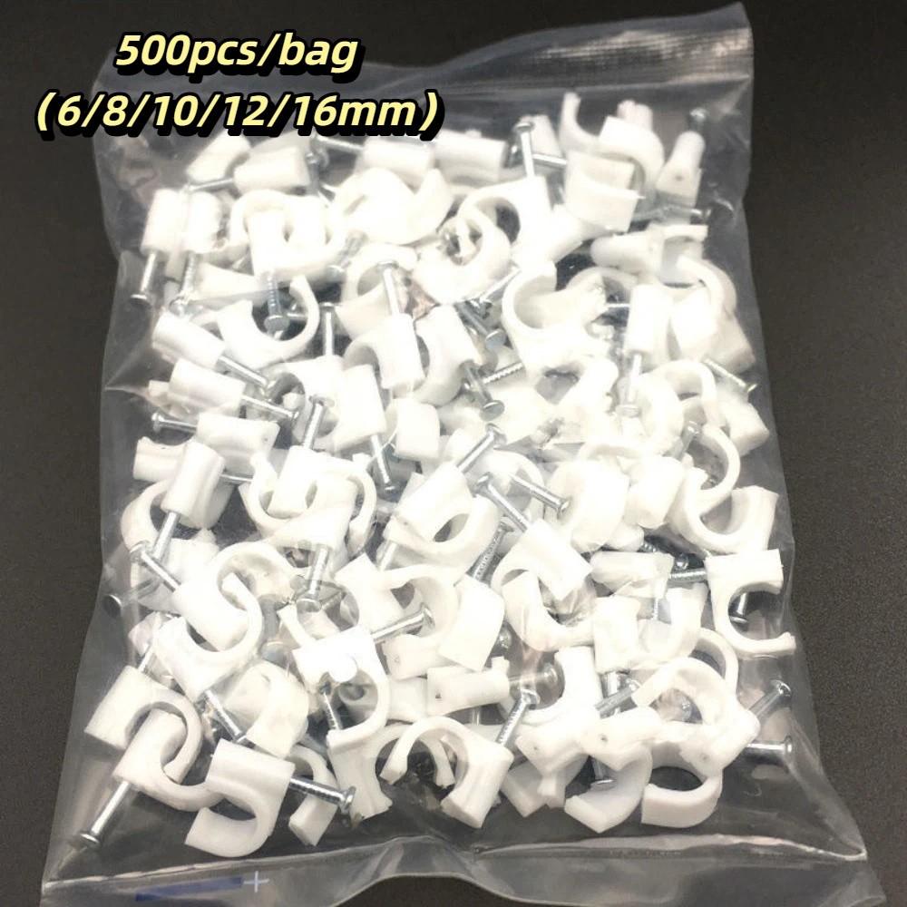 500pcs/bag Wall Mounted Round Cable Fasteners Round Design Cable Fasteners Pipe Fixing 6/8/10/12/16mm
500pcs/bag Wall Mounted Round Cable Fasteners Round Design Cable Fasteners Pipe Fixing 6/8/10/12/16mm