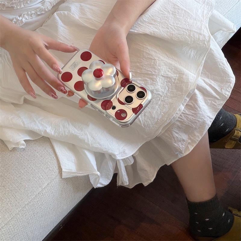 Magnetic Electroplated Polka Dot Floral Case for iPhone 17, 16 Pro Max, 15, 14 16
Magnetic Electroplated Polka Dot Floral Case for iPhone 17, 16 Pro Max, 15, 14 16