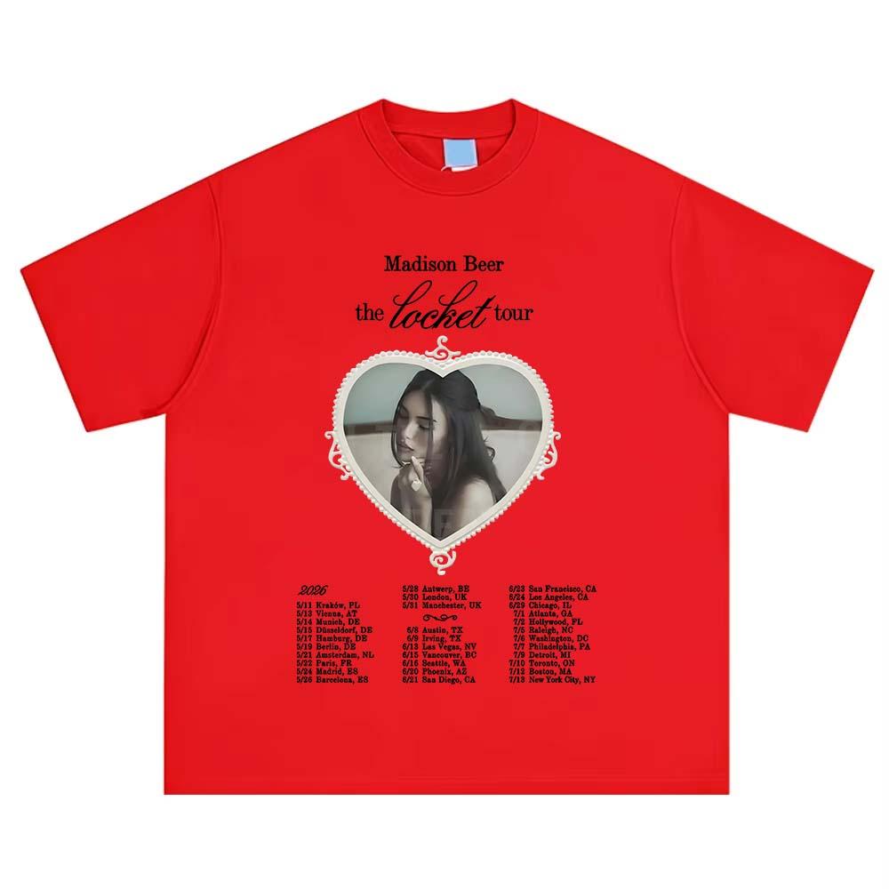Madison Beer The Locket Tour 2026 TShirts Pure Cotton Fashion Casual Aesthetic Graphic Unisex Fans Shorts Sleeve Classic Tops M
Madison Beer The Locket Tour 2026 TShirts Pure Cotton Fashion Casual Aesthetic Graphic Unisex Fans Shorts Sleeve Classic Tops M