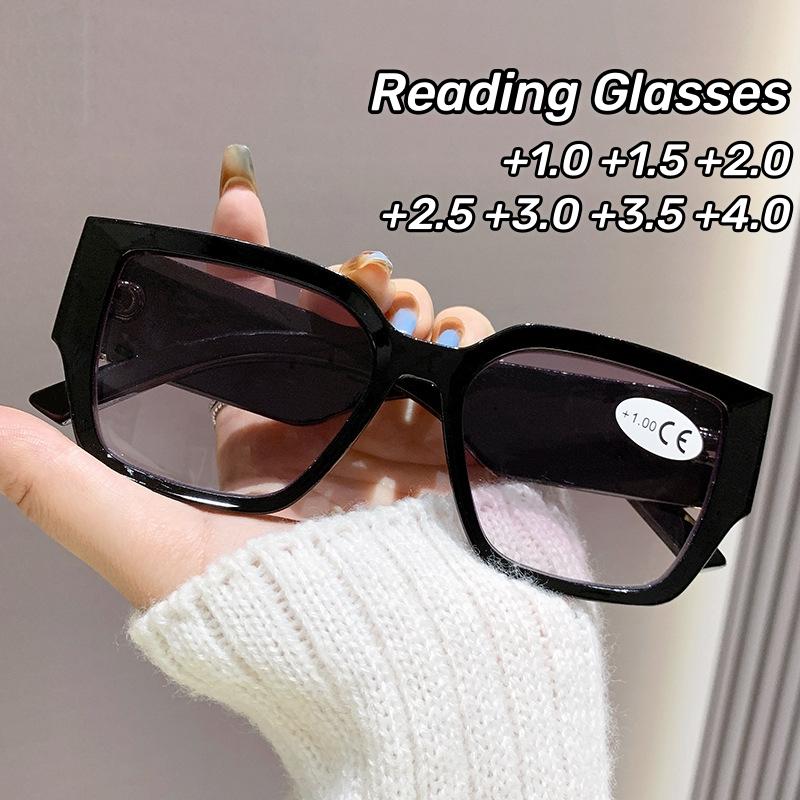 Personalized Square Frame Reading Glasses Wide Leg Diamond Shape Sunglasses Anti Blue Light Presbyopia Oversized Frame Eyewear +350 чёрный
Personalized Square Frame Reading Glasses Wide Leg Diamond Shape Sunglasses Anti Blue Light Presbyopia Oversized Frame Eyewear +350 чёрный