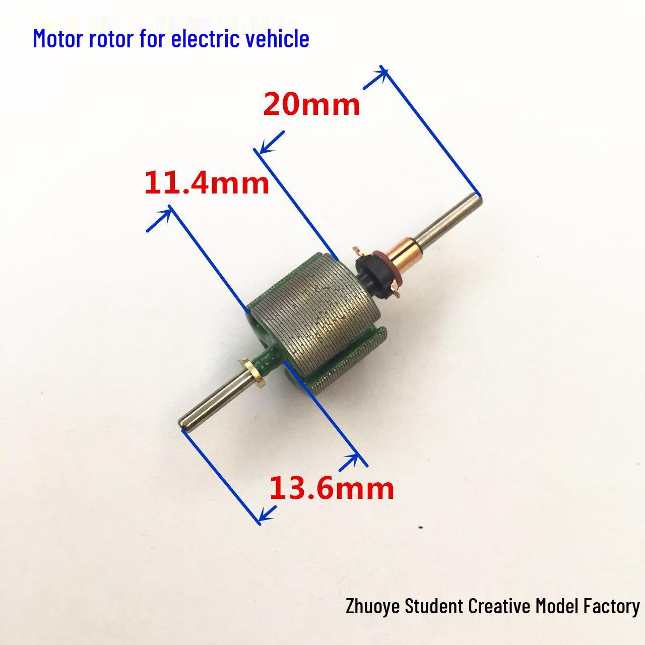 Four-Wheel Drive Car Motor: Double-Head Rotor with Polishing Copper Head, Hand-Wound Parts, 45mm Silicon Wafer, DIY Carbon Brush.
Four-Wheel Drive Car Motor: Double-Head Rotor with Polishing Copper Head, Hand-Wound Parts, 45mm Silicon Wafer, DIY Carbon Brush.