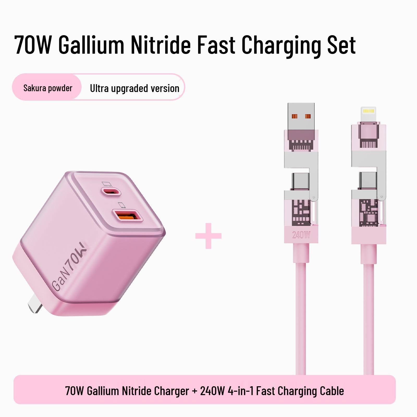 Upgraded Nothmi 70W GaN Fast Charger - USB-C & USB-A for Apple & Android Devices
Upgraded Nothmi 70W GaN Fast Charger - USB-C & USB-A for Apple & Android Devices