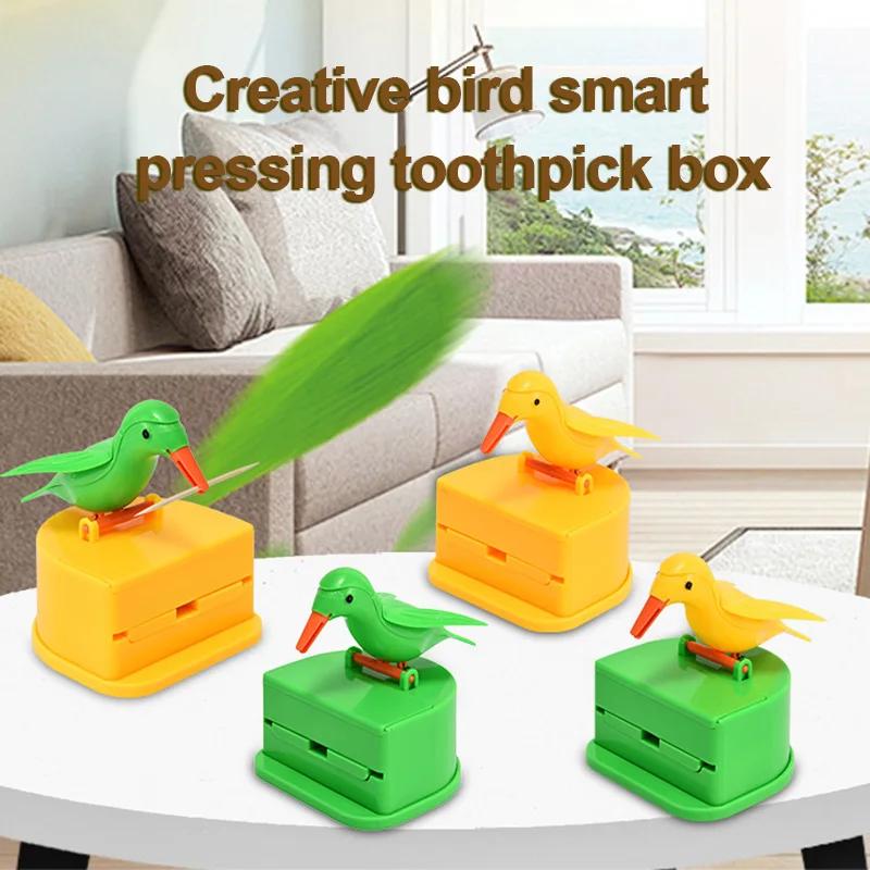 Cute Little Bird Toothpick Container Automatic Toothpick Dispenser Toothpick Holder Home Decor Table Decoration Table Accessorys
Cute Little Bird Toothpick Container Automatic Toothpick Dispenser Toothpick Holder Home Decor Table Decoration Table Accessorys