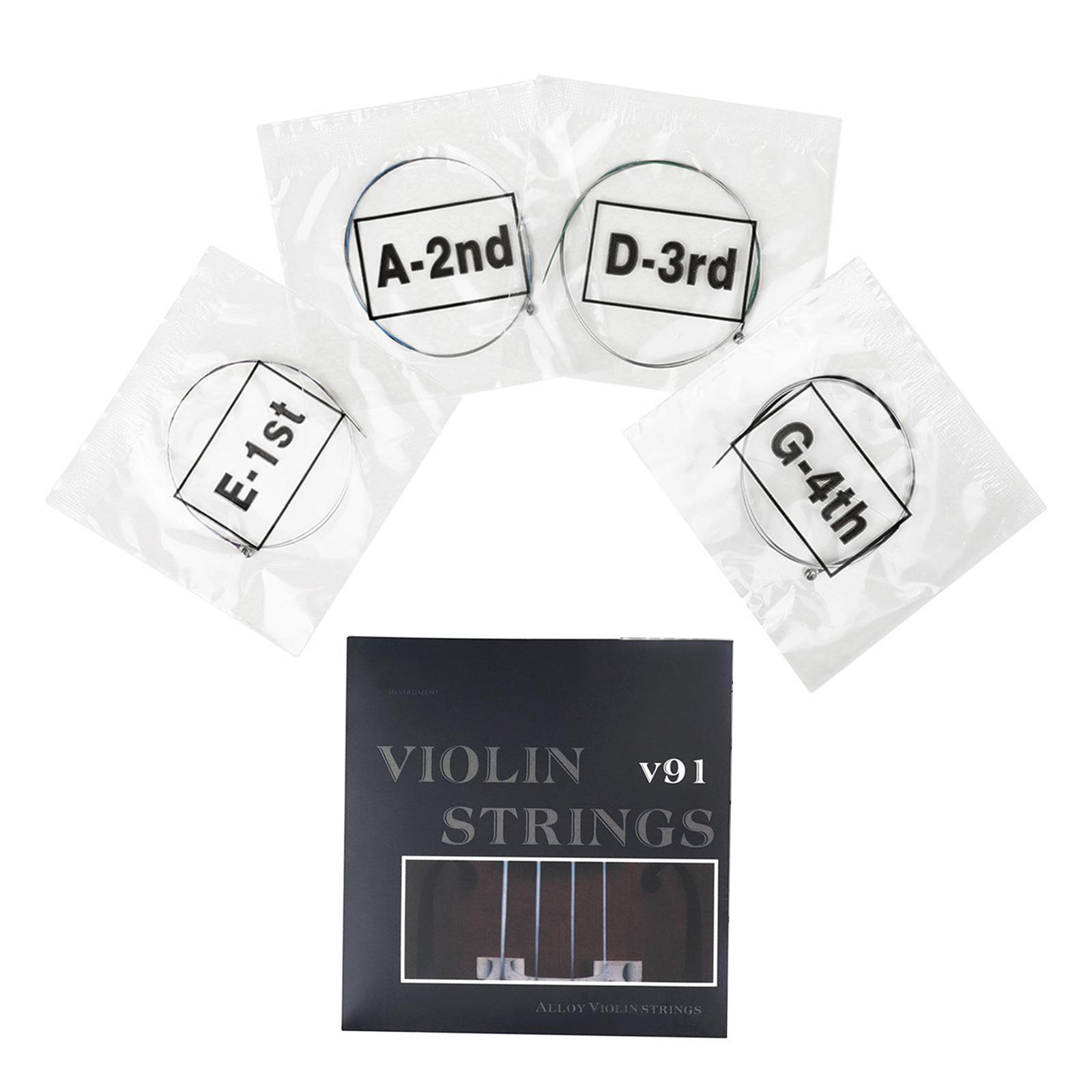 Violin Strings Replacement Full Set with Steel Core Nickel Plated Ball End Nickel Chromium Wound Musical Instrument Part
Violin Strings Replacement Full Set with Steel Core Nickel Plated Ball End Nickel Chromium Wound Musical Instrument Part
